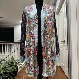 Johnny Was Pastel Floral Kimono Size XL